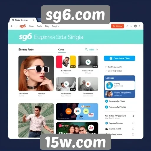 Explorando a interface do usuário do site sg6.com